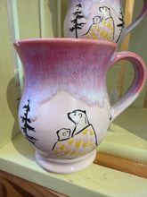 Load image into Gallery viewer, “We Belong” mug - by Briege’s Pottery (pink)
