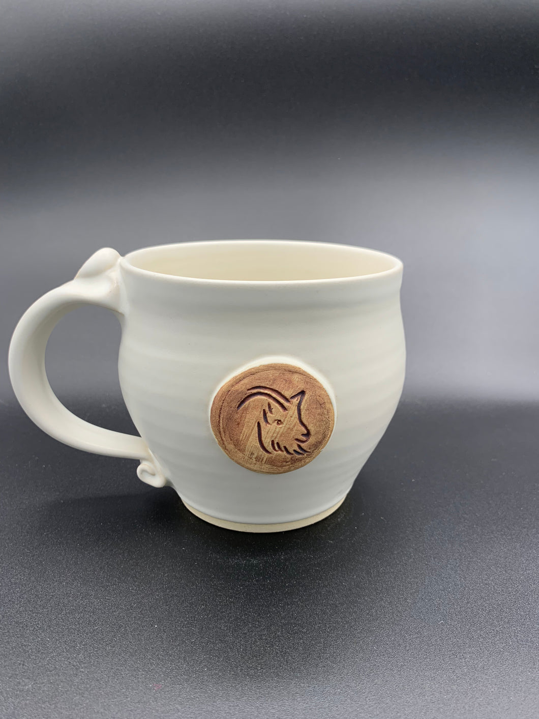 Latte/soup mug - Pan: the Greek god of all things wild, rustic music, and companion of the nymphs.