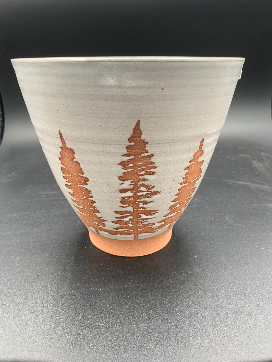 Red clay mixing bowl