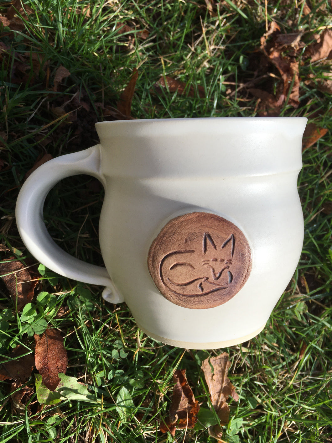Porcelain fox mug