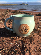 Load image into Gallery viewer, Blue heron latte mug/soup mug
