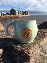 Load image into Gallery viewer, Blue heron latte mug/soup mug
