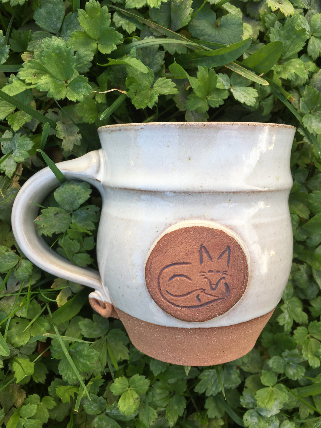 Red clay Fox Mug